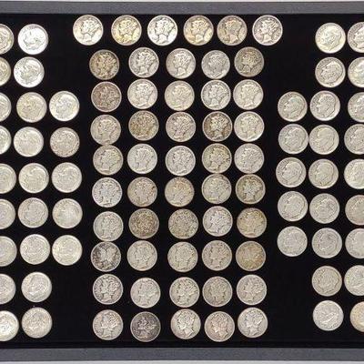 (151) 90% Silver Dimes (Mercury & Roosevelt)