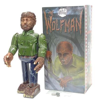 Tin Wind-up Universal Studios Wolfman Toy w/ Box