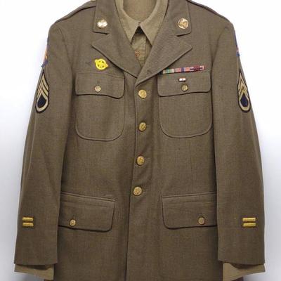 WWII US Army Air Force Uniform (Shirt & Jacket)