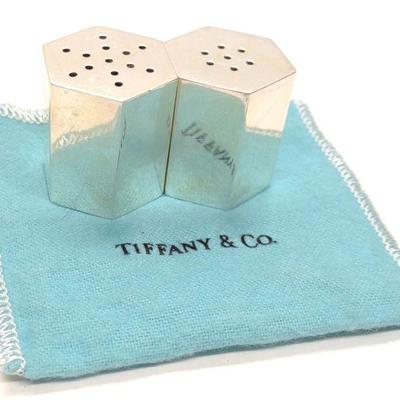 Tiffany & Co Sterling Silver Hexagonal Shaker Set
