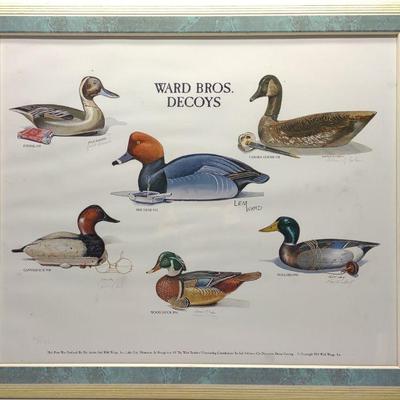 Multi Signed Decoy Carver Ward Bros Duck Art