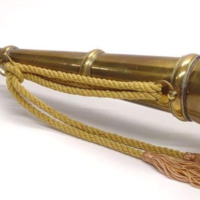 Vintage Brass Fire Chief Speaking Trumpet