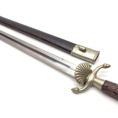 German Hunting Short Sword w/ Scabbard