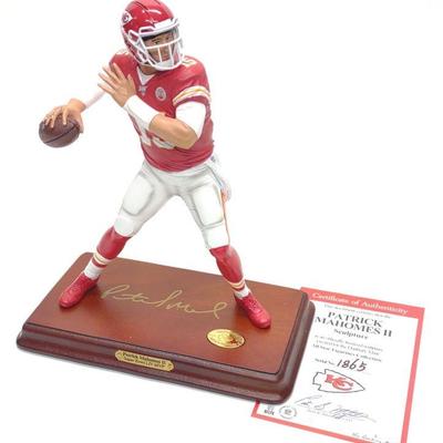 Chiefs Patrick Mahomes Football Player Figurine