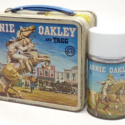 1955 Annie Oakley Lunch Box w/ Thermos
