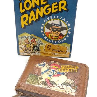 1947 The Lone Ranger Leather Billfold Wallet & Box