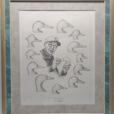 Ed "Pop" Sampson Signed Wendy Mitchell Decoy Art