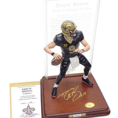 Saints Dew Brees Football Player HOF Figurine