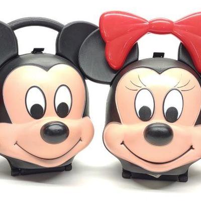 Mickey & Minnie Mouse Lunch Boxes w/ Thermoses