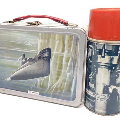 1960 USS Seawolf Lunch Box w/ Thermos