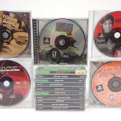 15 PlayStation One (PS1) Games w/ Cases