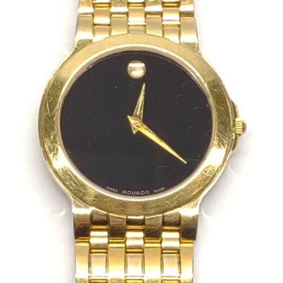 Movado Black Dial Museum 35mm Watch (88 G2 1898)