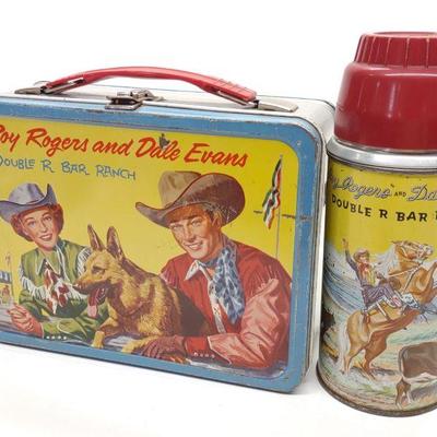 1957 Roy Rogers & Dale Evans Lunch Box w/ Thermos