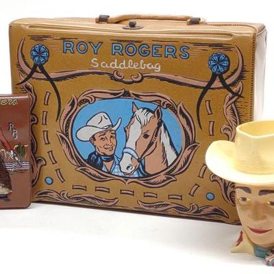 1960 Roy Rogers Saddlebag Lunch Box w/ Wallet