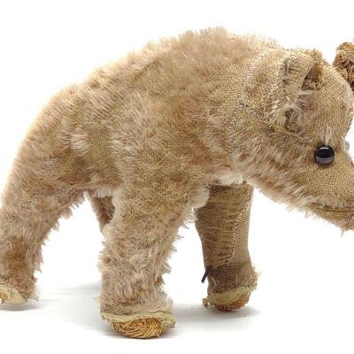 Early Pre-War Mohair Bear On All Fours