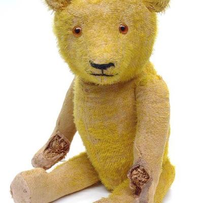 Pre-War German Mohair Golden Bear w/ Growler