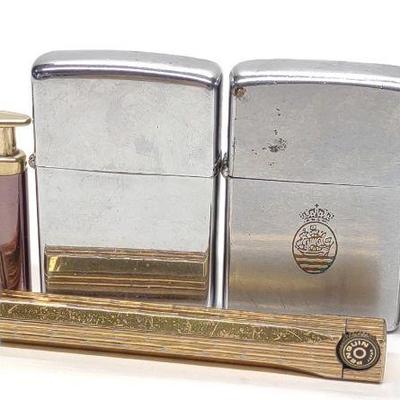 (5) Vintage Lighters (Zippo, Ronson, Penguin)