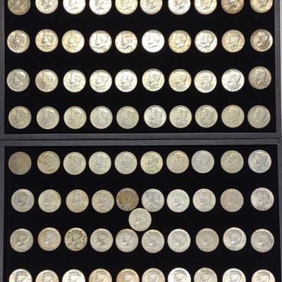 (81) 1967-1969 40% Silver Kennedy Half Dollars
