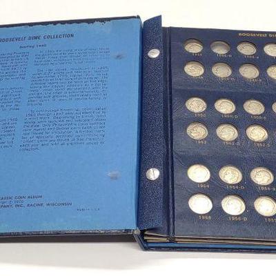 Complete 1946-1986 Whitman Roosevelt Dime Album