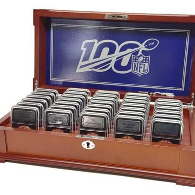 (33 ozt) .999 Silver NFL 100th Season Coin Set