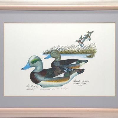 P. Shertz & Charlie Bryan Signed Decoy Lithograph
