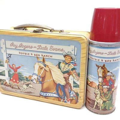 1953 Roy Rogers & Dale Evans Lunch Box w/ Thermos