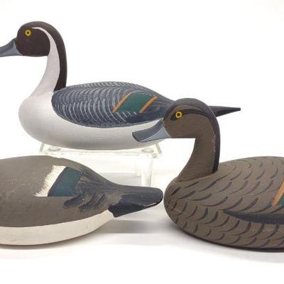 3 Capt. Roger Urie & Jess Urie Miniature Decoys