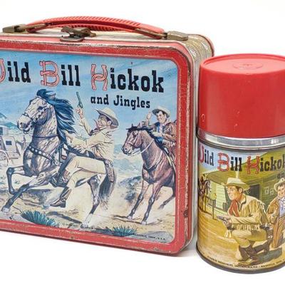 1955 Wild Bill Hickok Lunch Box w/ Thermos