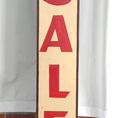 48" Antique SALE Wood Trade Sign