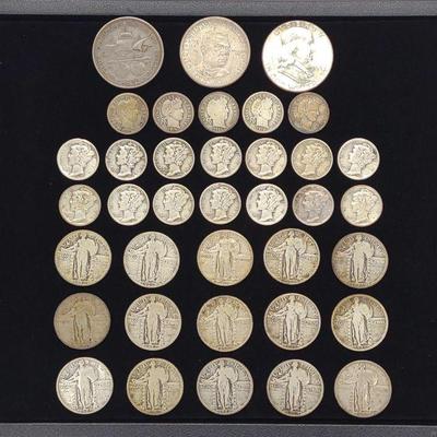 (37) 90% Silver US Coins (Mercury, Barber & More)