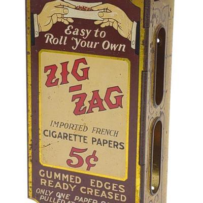 Vintage Zig Zag Cigarette Rolling Paper dispenser