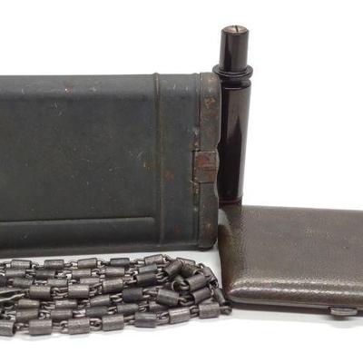 WWII German Cigarette Case & Gun Cleaning Kit