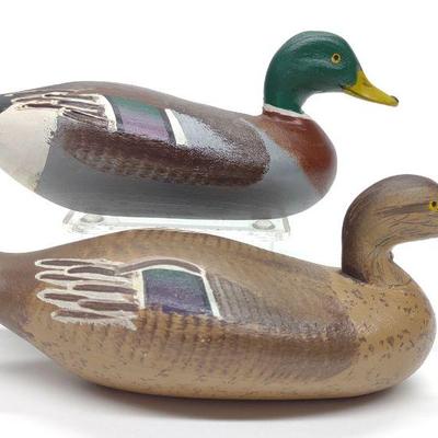 Ed "Pop" Sampson Mallard Miniature Duck Decoy Pair
