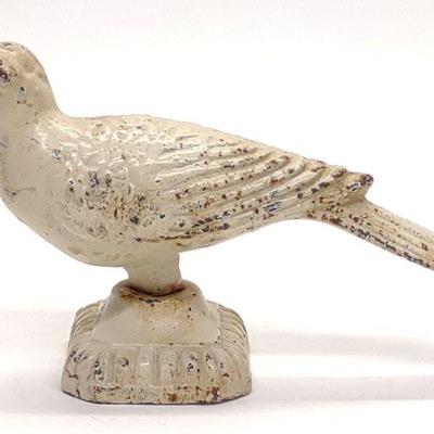 Antique Cast Iron Bird Doorstop / Finial