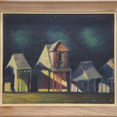 Xavier Amiama Signed Oil On Canvas Painting
