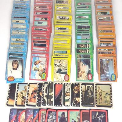 (422) 1977 Star Wars Trading Cards & Stickers