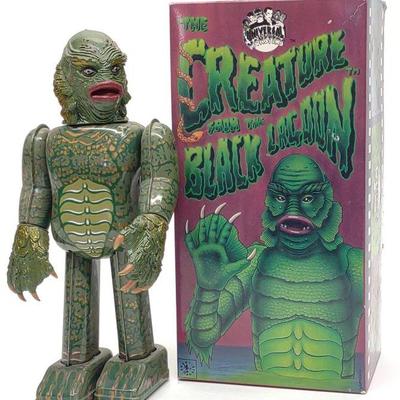 Tin Wind-up Creature from Black Lagoon Toy w/ Box