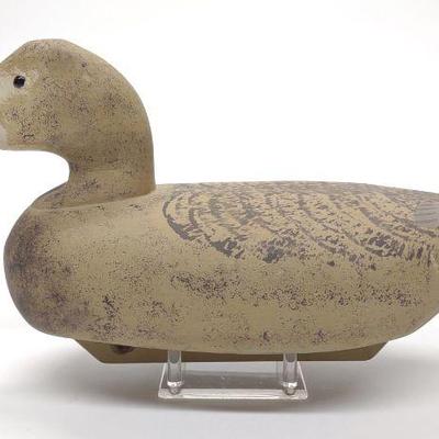 George Schaub Branded Canvasback Hen Duck Decoy