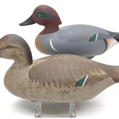 Charlie Bryan Pair of Green-Winged Teal Decoys