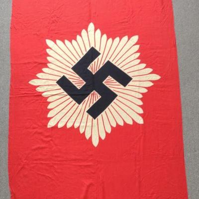 WWII German Reichsluftschutzbund Flag (55" x 93")