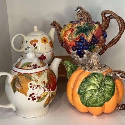 Fall teapots