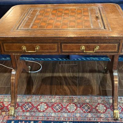 Vintage Maitland -Smith Chess & Backgammon Table