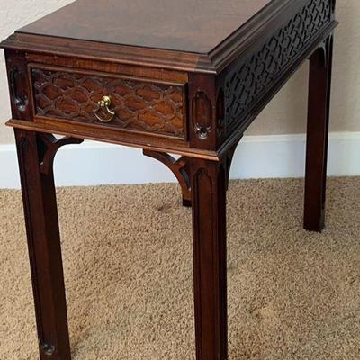 Century Furniture Chinese Chippendale End Table