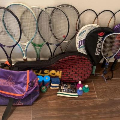 Assorted racquet sporting goods