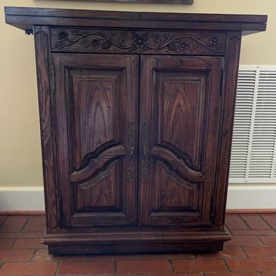 Vintage wood buffet cabinet 