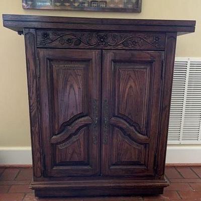Vintage wood buffet cabinet 