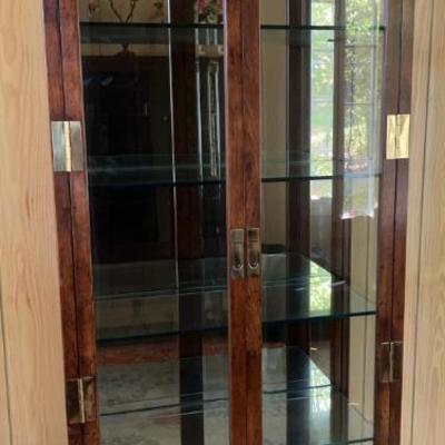 Vintage Curio Display Cabinet