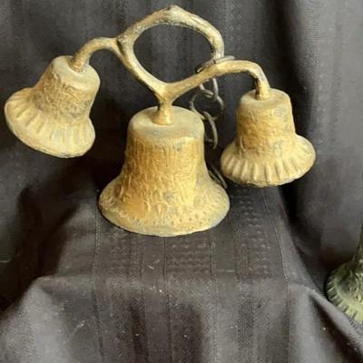 Vintage Triple Bell, bronze with working clappers
Vintage bronze Spanish bell 4.5x6
Vintage brass bell 2x4
Vintage small brass bell 2x3