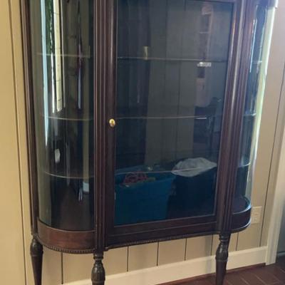 Vintage Curio Display Cabinet