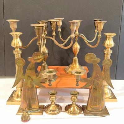 Brass Candlestick Holder Variety With Snuffer